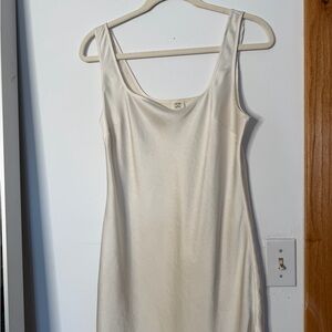Wilfred Cream Satin Slip Dress